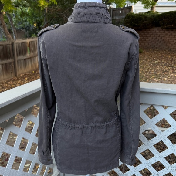 Velvet by Graham & Spencer Women Front Zip Snaps Jacket Size Petite 100% Cotton - Picture 6 of 14